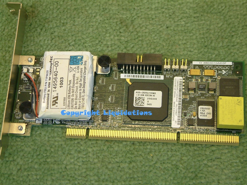 ADAPTEC ASR- 2020S /128MB SCSI Controller Card ASR-2020S for IBM X225 X226 X345 - Image 3 of 4