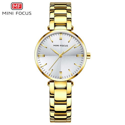 MINI FOCUS Women Watch Gold Quartz Watch Fashion Simple Charming Wristwatch Girl - Picture 23 of 27