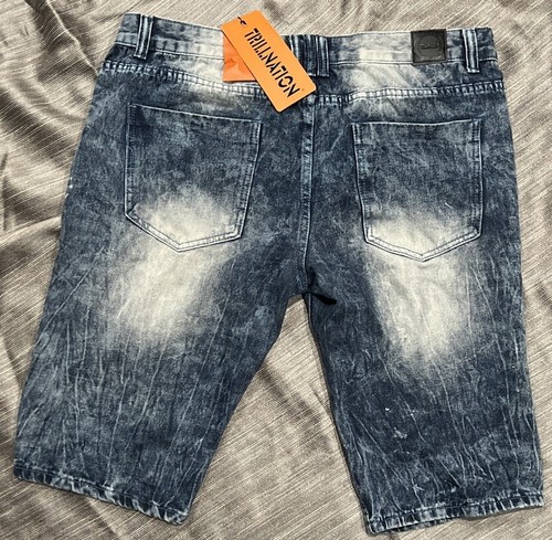 Neu Trillnation blau Distressed Jeans Größe 38 - Bild 2 von 4