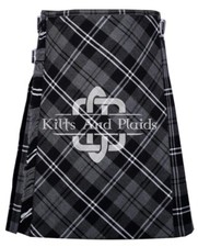 GRANITE Tartan Modern Scottish 8 Yard Kilt Scottish Traditional Kilt for Men