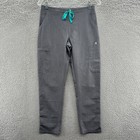 Figs Scrub Pants Womens Xs Gray Yola Skinny Scrub Pull On Pants Nurse Pockets