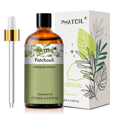 PHATOIL 100ml Patchouli Essential Oils Pure and Natural Oil for Diffuser,Skin,Hair Care