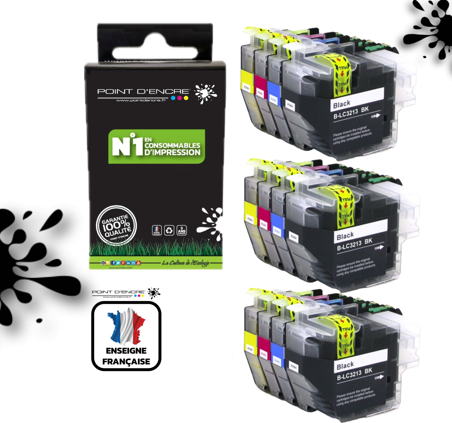 Cartouches LC3211 LC3213 haute fidélité pour des documents professionnels