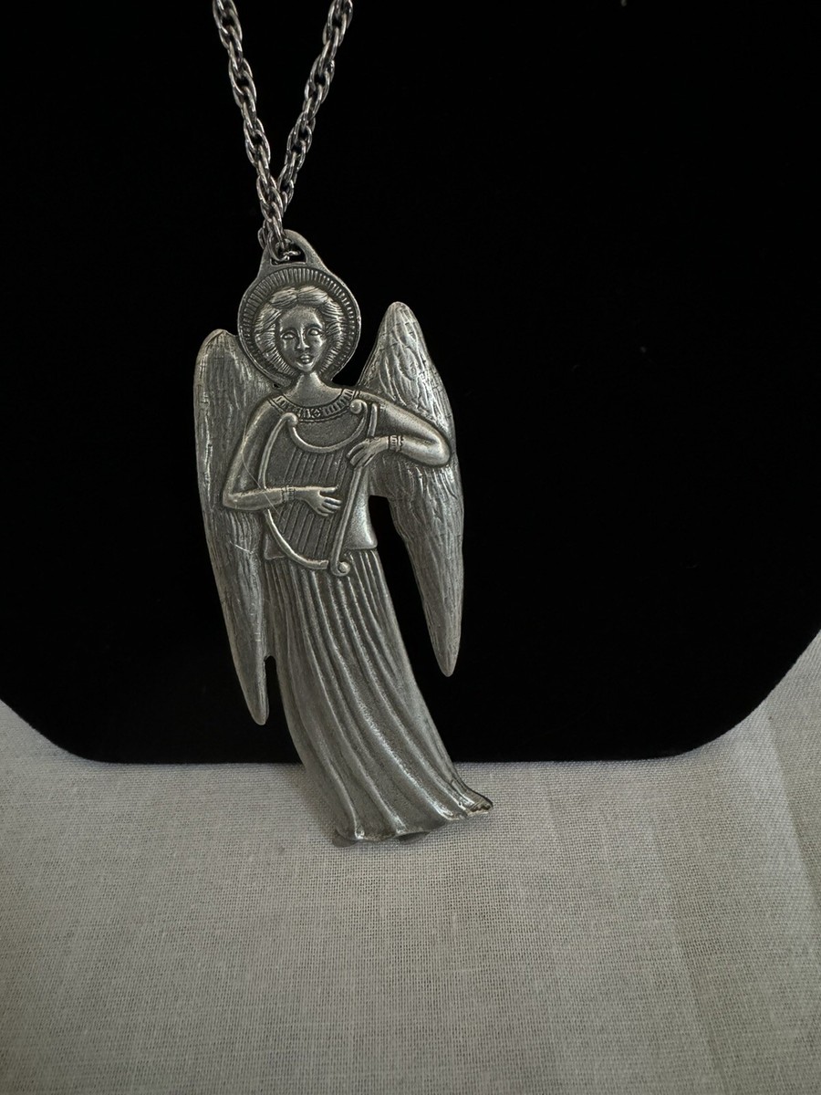 Danforth Pewter Angel Pendant Necklace