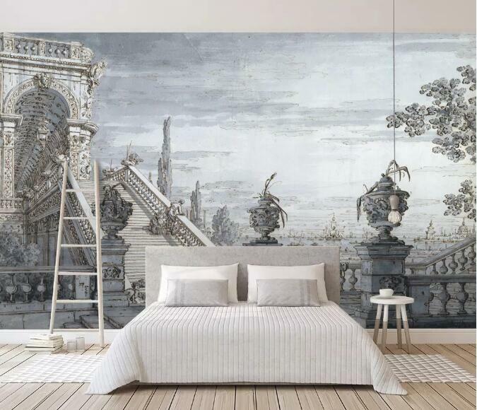 3D Palace Stairs 8716NA Wallpaper Wall Mural Removable Self-adhesive Fay