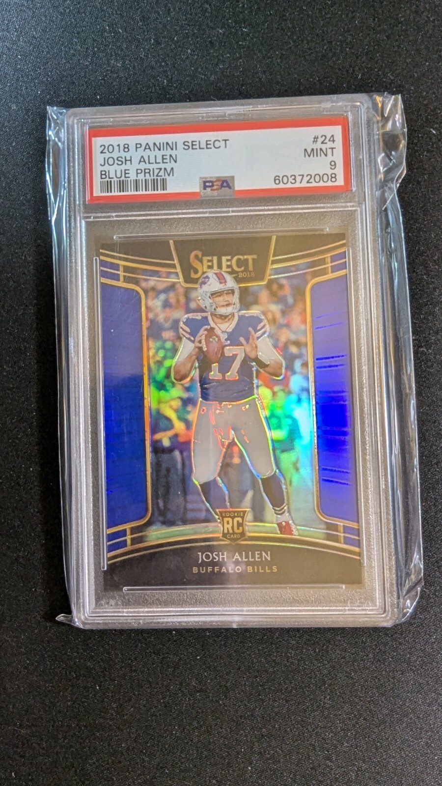 2018 Panini Select Josh Allen RC Blue Prizm /175 Concourse #24 Rookie PSA 9 MVP!