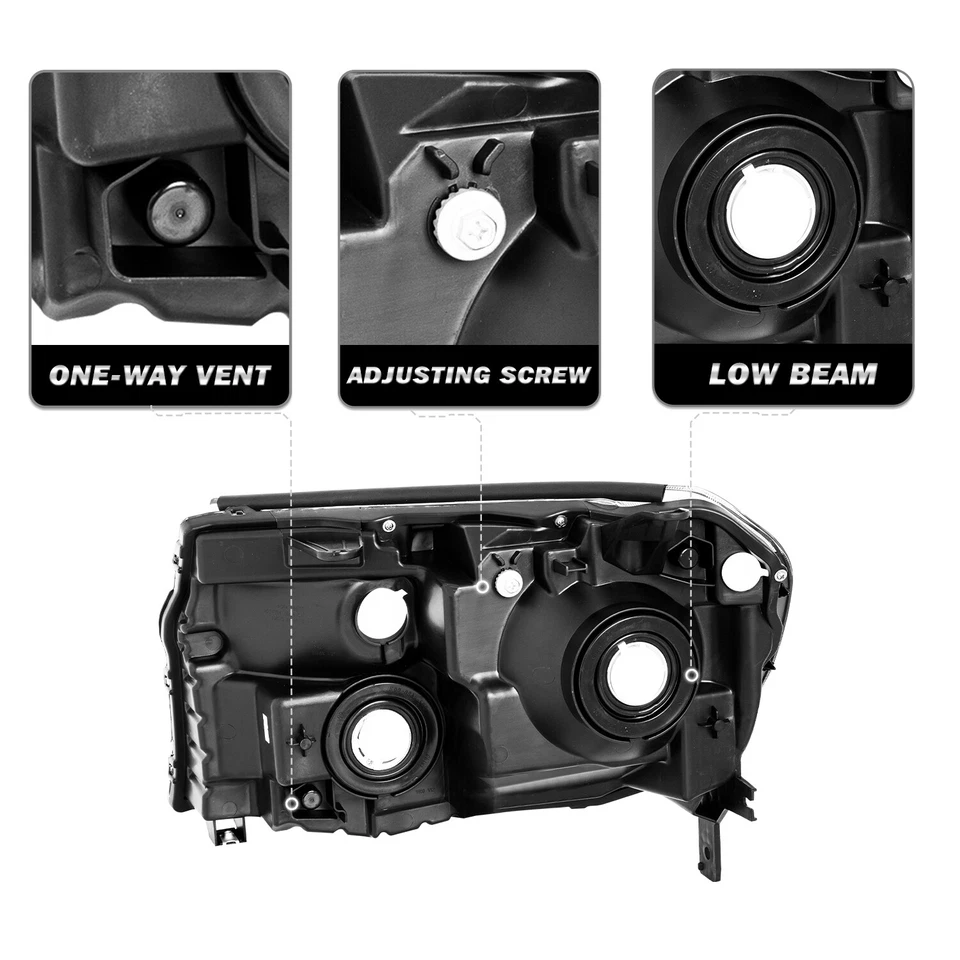 Par de faróis halógenos preto âmbar Honda Pilot 2012 2013 2014 2015 - Imagem 3 de 4