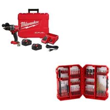 Milwaukee 2903-22 M18 FUEL 1/2" Drill/Driver Kit w/ 48-32-4097 Drill  Drive Set