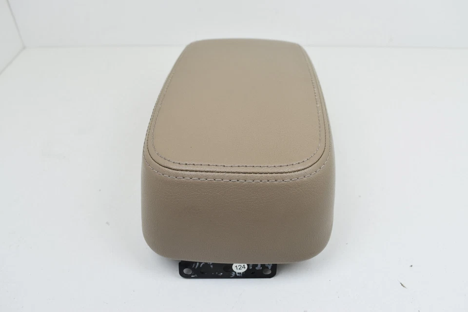 Lincoln LS 2000-2002 consola central beige cuero tostado reposabrazos tapa OEM Foto 4 de 4