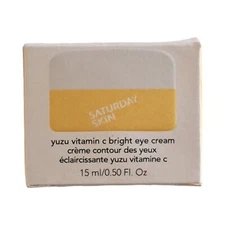 Saturday Skin Yuzu Vitamin C Bright Eye Cream 15ml/.5oz Full Size NIB