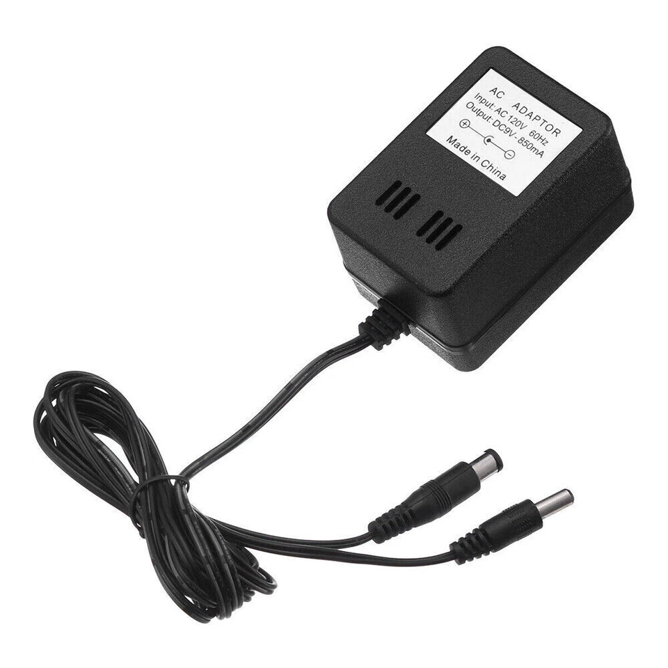 AV RCA Audio+AC Cable Power Supply Adapter Cord For Super Nintendo SNES Game Set - Image 4 of 4