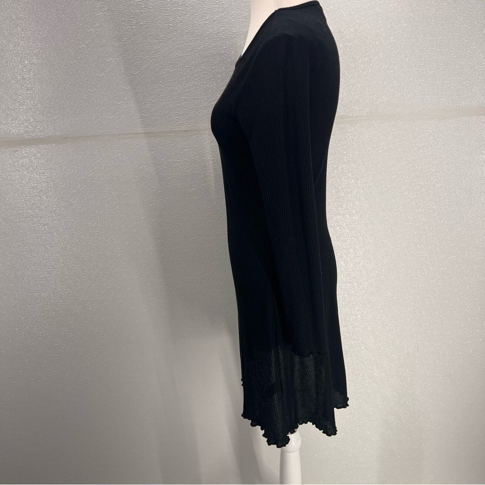 H&M Ribbed Cotton Dress Size 10 thumbnail 2