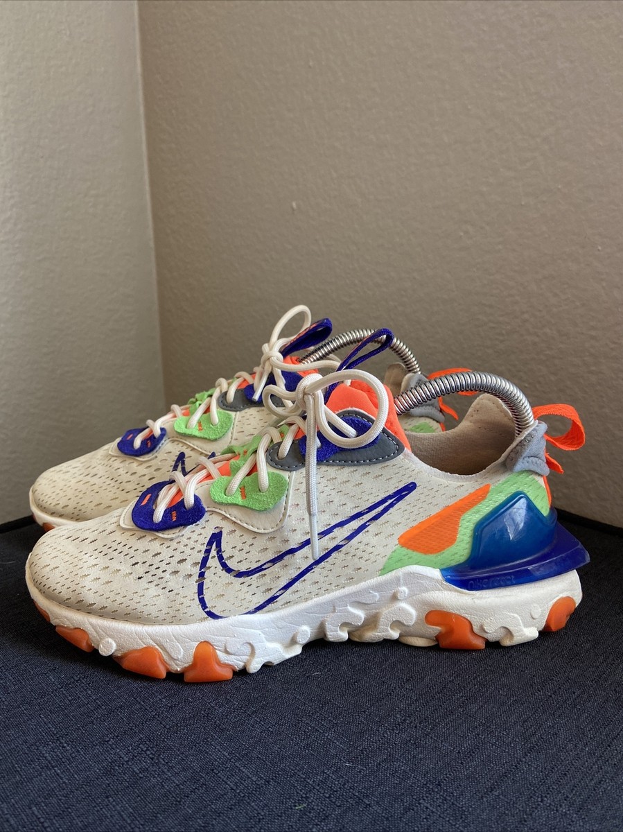 Nike D/MS/X Women's Size 7.5 White/Orange/Blue/Green Running Shoe