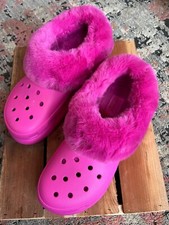 NWT Crocs Furever Crush In Juice Hot Pink Discontinued Unisex Size W11 M9
