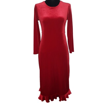 My Michelle Red Velvet Maxi Dress Size 12 Vampiress Whimsigoth Medieval Y2K