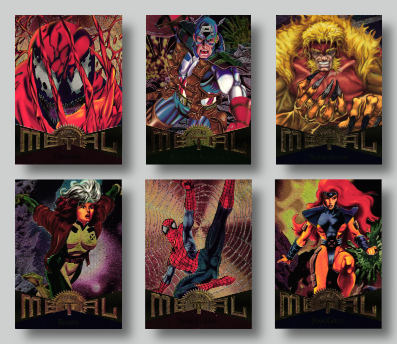 1995 Fleer Marvel Metal Base Set (1-138) / Pick Your Cards / Buy2+ Save10%
