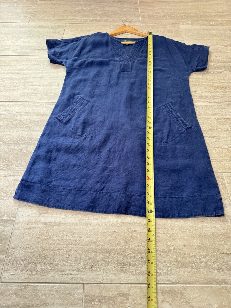 knee length dresses for ladies RALPH LAUREN LINEN DRESS