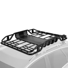 50" Heavy-Duty Travel Roof Rack 165 LBS Cargo Top Luggage Holder Carrier Basket
