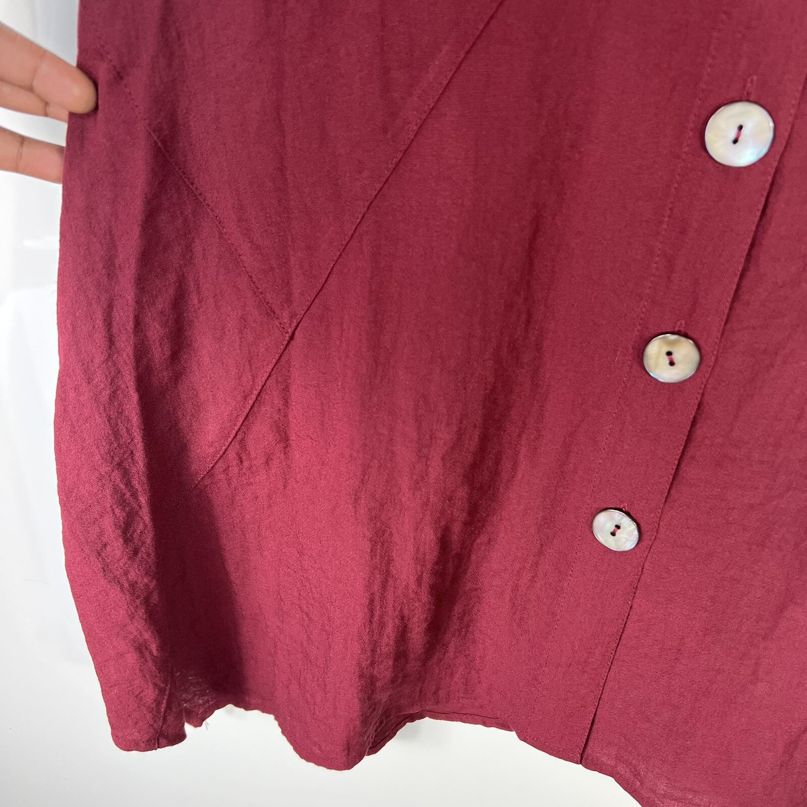 John Mark Rayon Nylon Button Pullover Popover Tun… - image 4