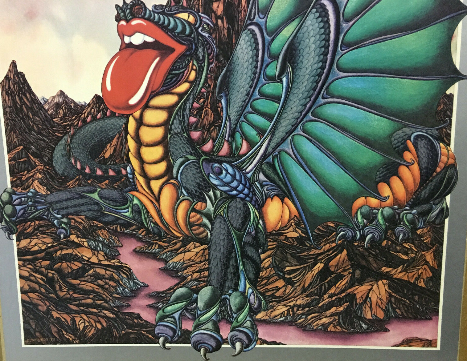 Rolling Stones Cardiff Pembroke Castles 1973 ORIGINAL 20x30 Concert