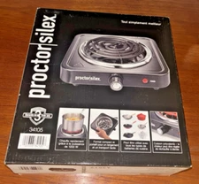 Proctor Silex Single Burner 5.5" Stainless Steel