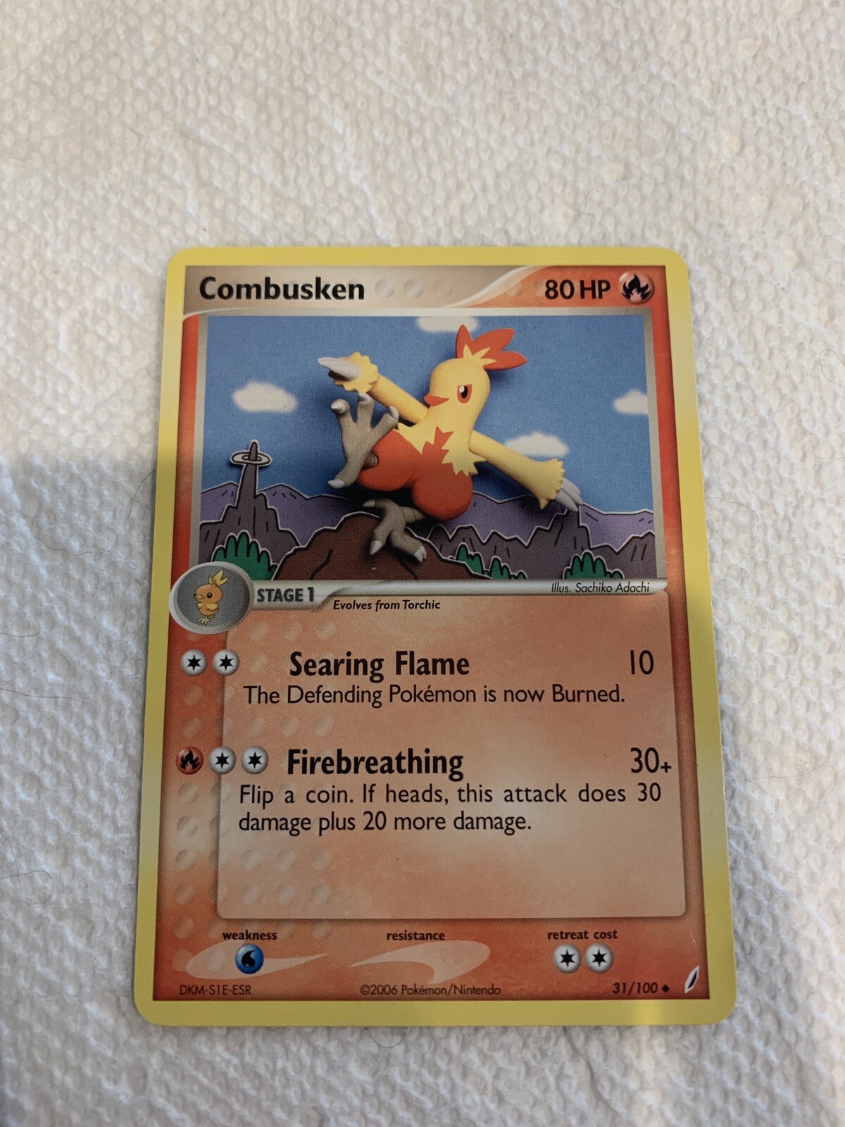 Combusken 31/100 EX Crystal Guardians Uncommon Pokemon Card NM/M