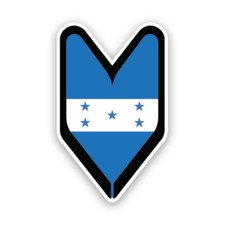 Honduran Driver Badge Sticker Decal - Wakaba Green Soshinoya Jdm Honduras Hnd Honduran Driver Badge Sticker Decal - Wakaba Green Soshinoya Jdm Honduras Hnd