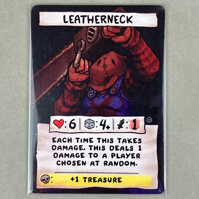 The Binding of Isaac Four Souls Requiem Leatherneck Dusk Warp Zone Card