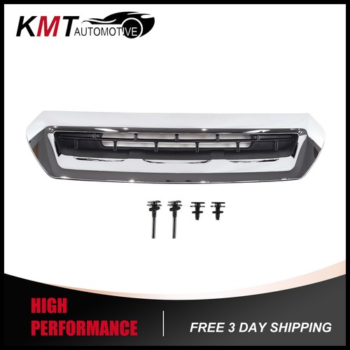 Chrome Hood Air Vent Compatible With 2017-2019 GMC Sierra 2500HD & 3500HD – Direct Replacement For OE #84240942, Easy Install Hood Vent