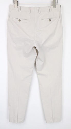 SUITSUPPLY Lazio Patch Unconstructed Men Suit UK36R Beige Slim 2-Piece Cotton - Picture 10 of 24