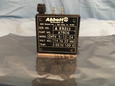 NEW Abbott Technologies OVPX 5-12-24 Overvoltage Protect A7806 14-27VDC