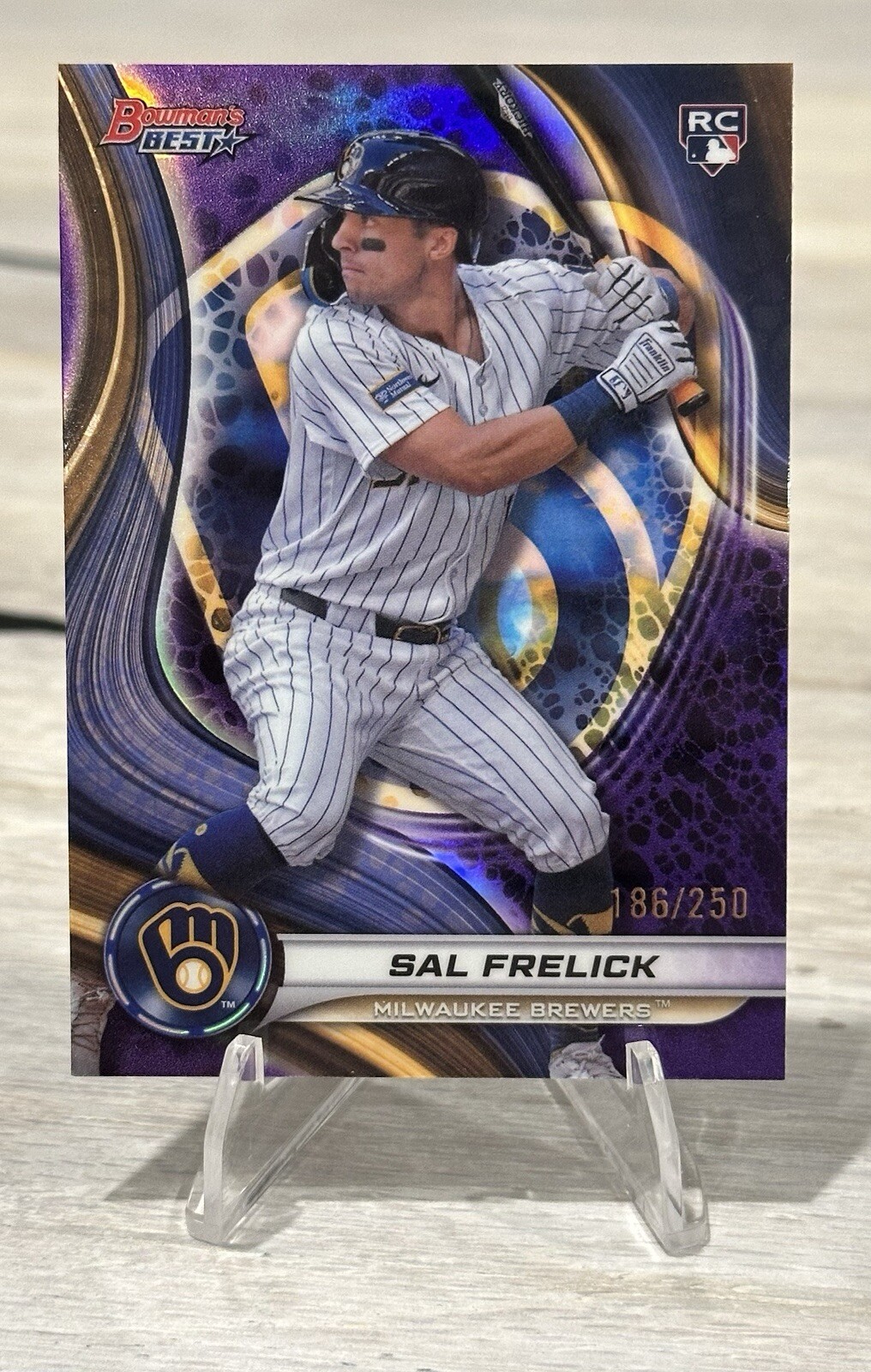 2024 Bowman's Best SAL FRELICK #37 Purple Refractor /250 RC Rookie