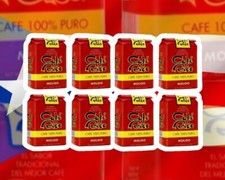 8 Cafe Rico Gourmet Brand Coffee from Puerto Rico, 14 oz each