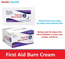First Aid Burn Cream, 0.9g foil pack, Sunburn, Irritation,  Upto 144/Bx Ex 07/27