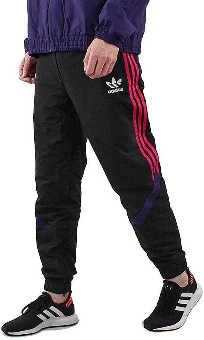 fusión Virgen Que agradable adidas Originals Mens Sportive Track Pants Size Medium Black/Purple MSRP  $80 | eBay