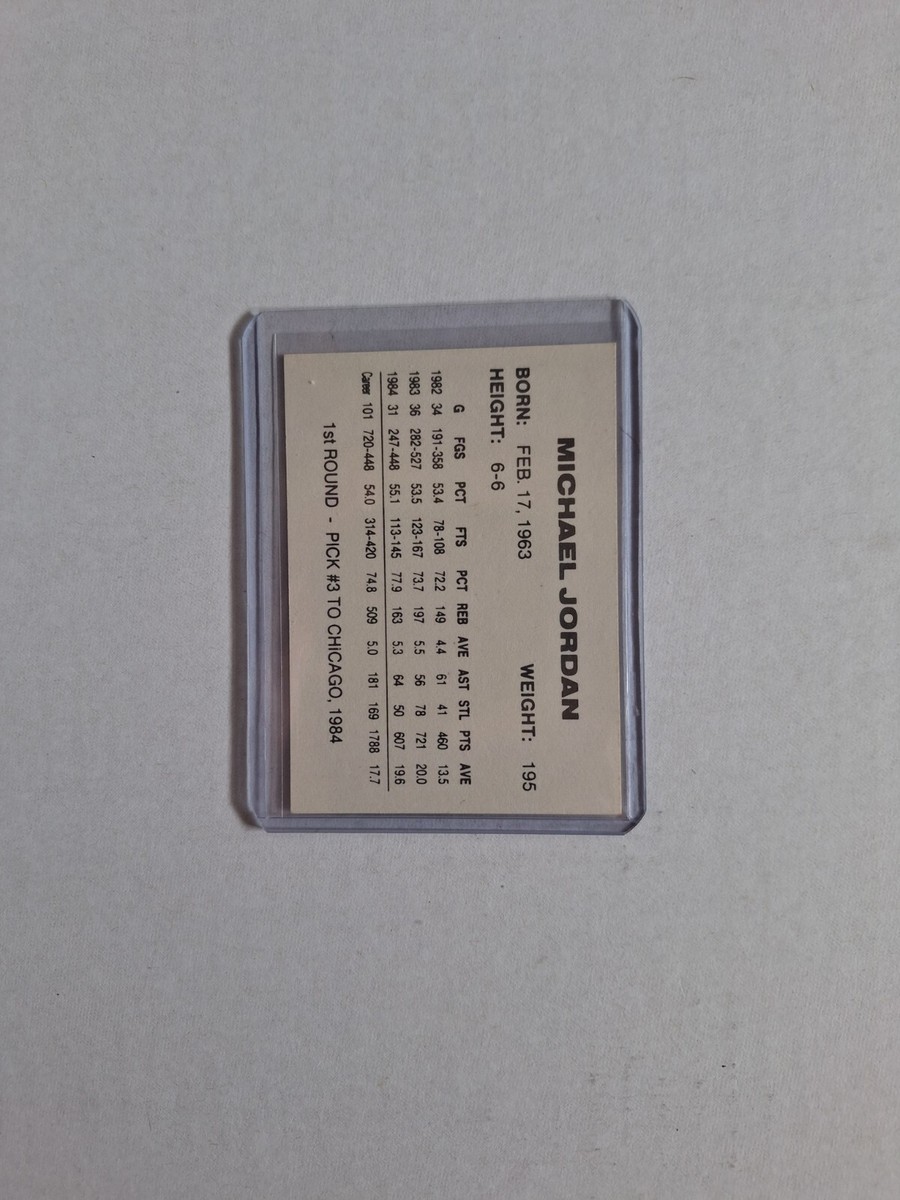 MICHAEL JORDAN co-captain 1984 USA Olympic Gold Card. [RARE