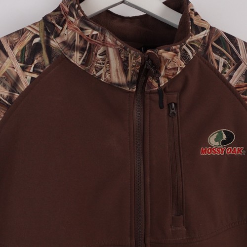 Men's Jacket Mossy Oak Shadow Grass Blades Camo Size XL Hunting Full Zipper Hunt - Picture 11 of 20