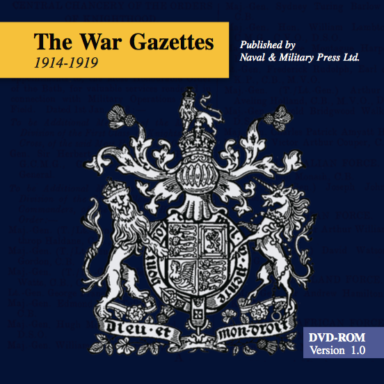 WAR GAZETTES 1914-1919 DVD-ROM