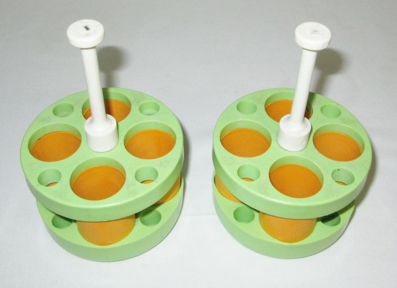 2 Beckman Lime Green Centrifuge Canister Aerosolve Aerosol Conical Tube ...