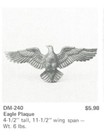 Eagle Wall Plaque Ceramic Mold Duncan 240 Patriotic 11x4"