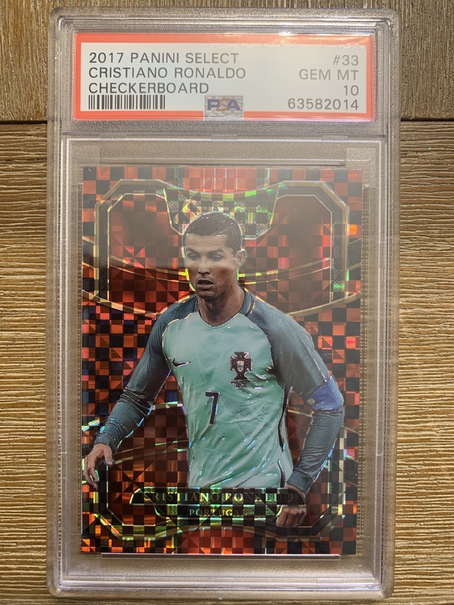 CRISTIANO RONALDO 2017-18 Panini Select Checkerboard Prizm CRISTIANO RONALDO 2017-18 Panini Select Checkerboard Prizm