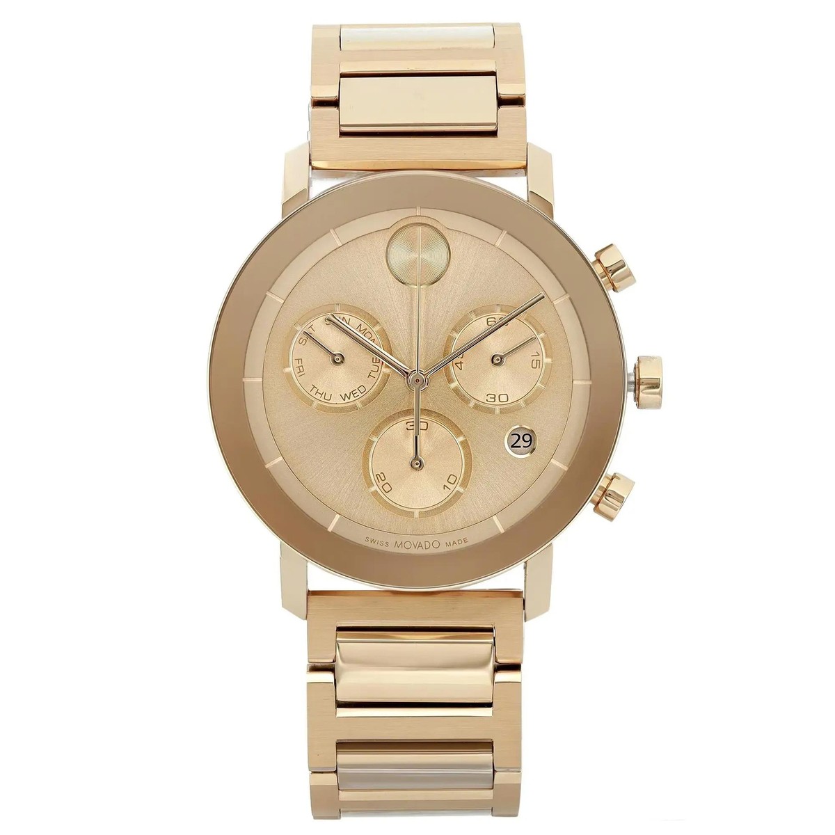 Movado Men's Bold Evolution Blue Ion-Plated Steel Case and