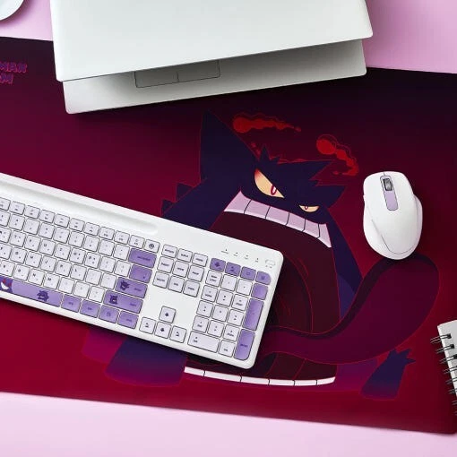 Pokemon GENGAR Wireless Keyboard + Mouse + Mouse Pad + Keyboard Cover SET - Image 3 of 4