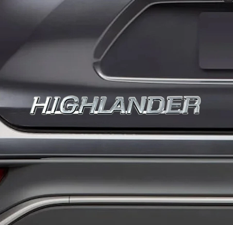 Toyota Highlander emblema insignia logotipo letra tapa maletero - adhesivo premium Foto 2 de 4