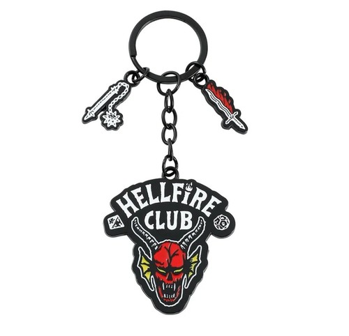 Metal Stranger Things Keyring - Hellfire Club - Eddie Munson - Picture 2 of 6