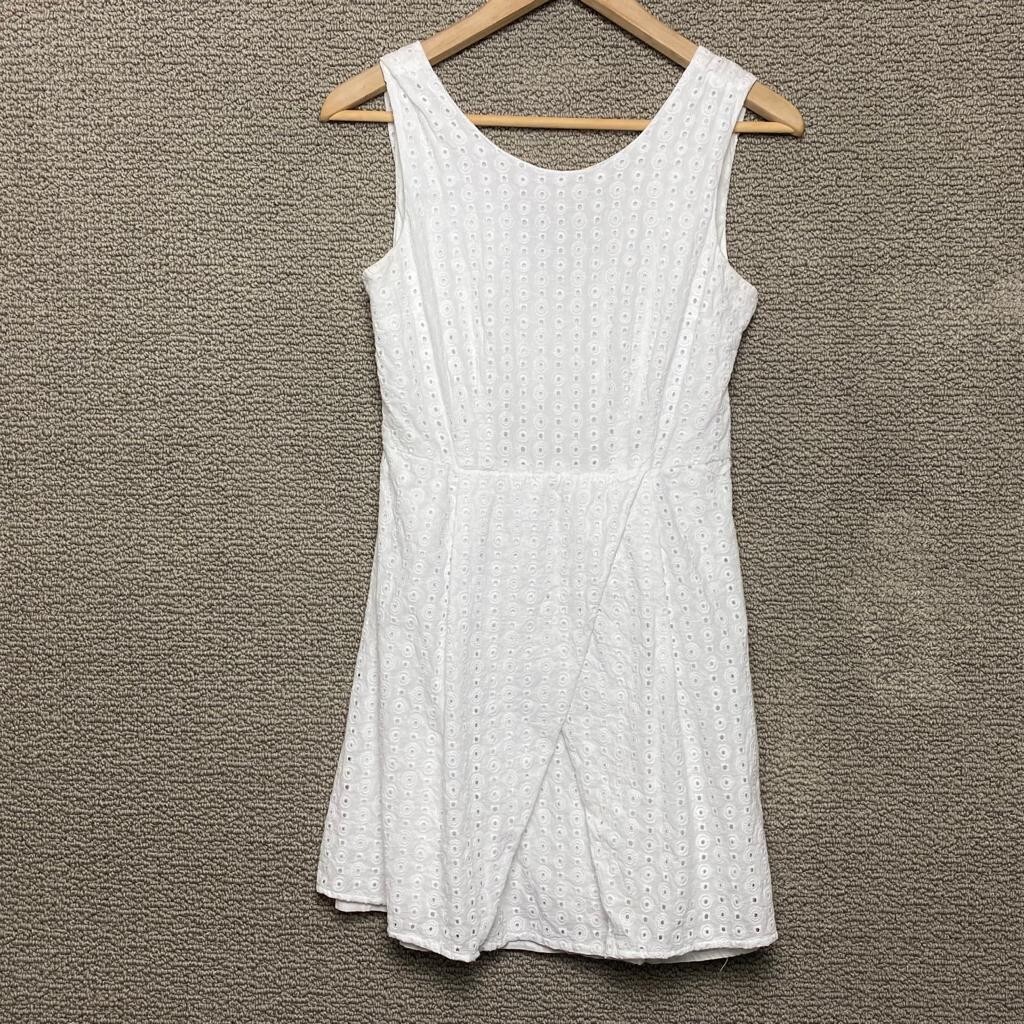 white crochet dress forever 21 FOREVER 21 Women's White Crochet Short A-Line Dress Size S