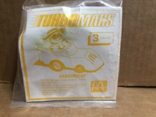 Vintage 1988 McDonalds TurboMacs Hamburglar Yellow Vehicle Happy Meal Toy