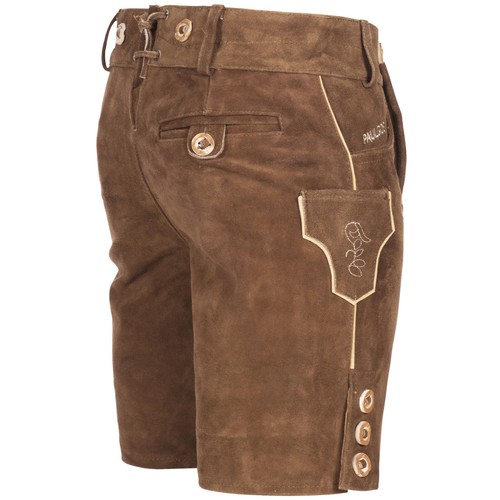 PAULGOS Herren Trachten Lederhose + Träger Echtes Leder kurz 2 Farben 44-60 HK2 - Bild 10 von 16