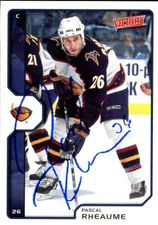 2002-03 Upper Deck PASCAL RHEAUME Signed Card autograph auto BLUES THRASHERS