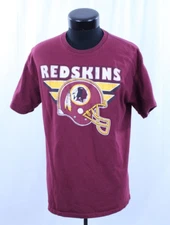 2013 Junk Food T-Shirt Tee Redskins Football Crew Logo Mascot Helmet Graphic L